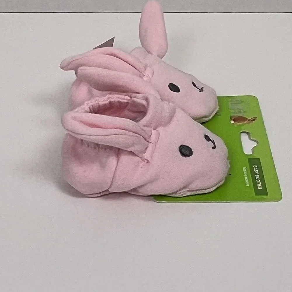 Fluffy Baby Booties Pink Bunny‎ Rabbit Infant Shoes Newborn Cute